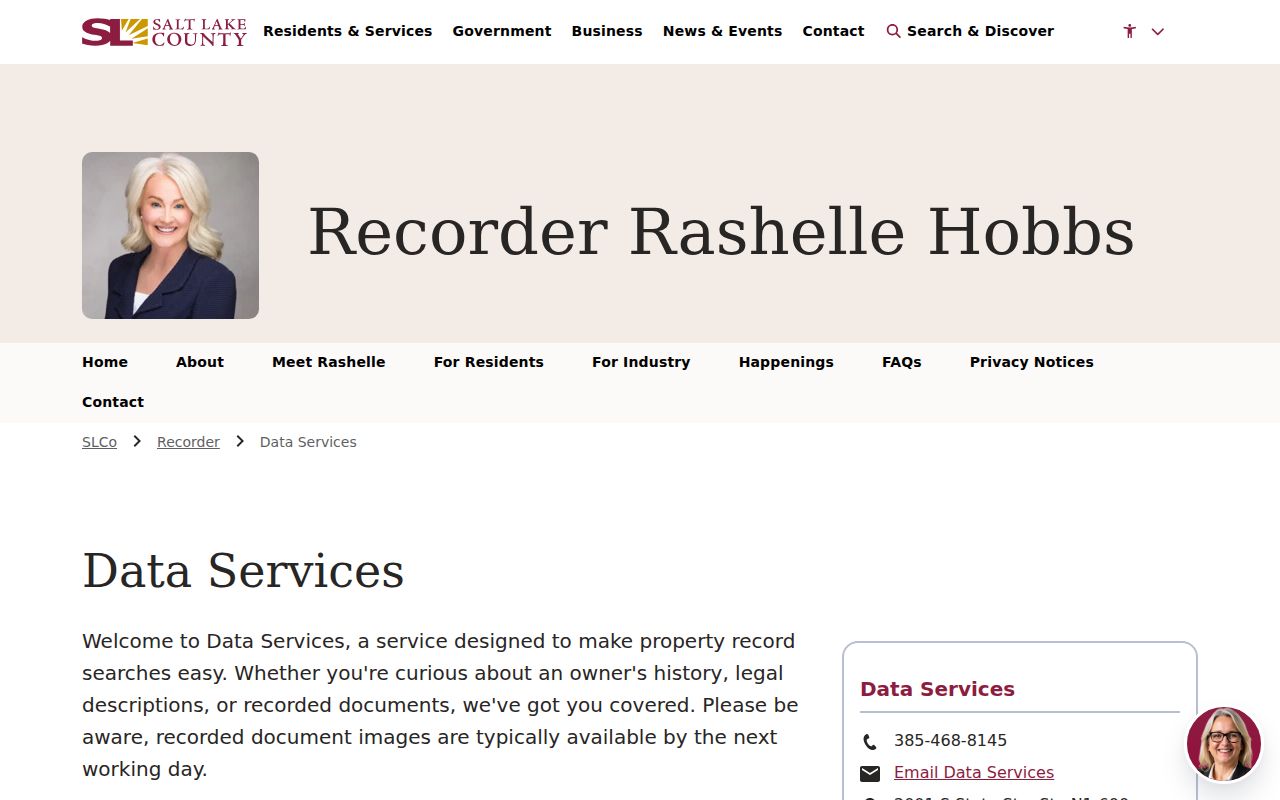 Holladay people search choices in Salt Lake County Recorder Data Services