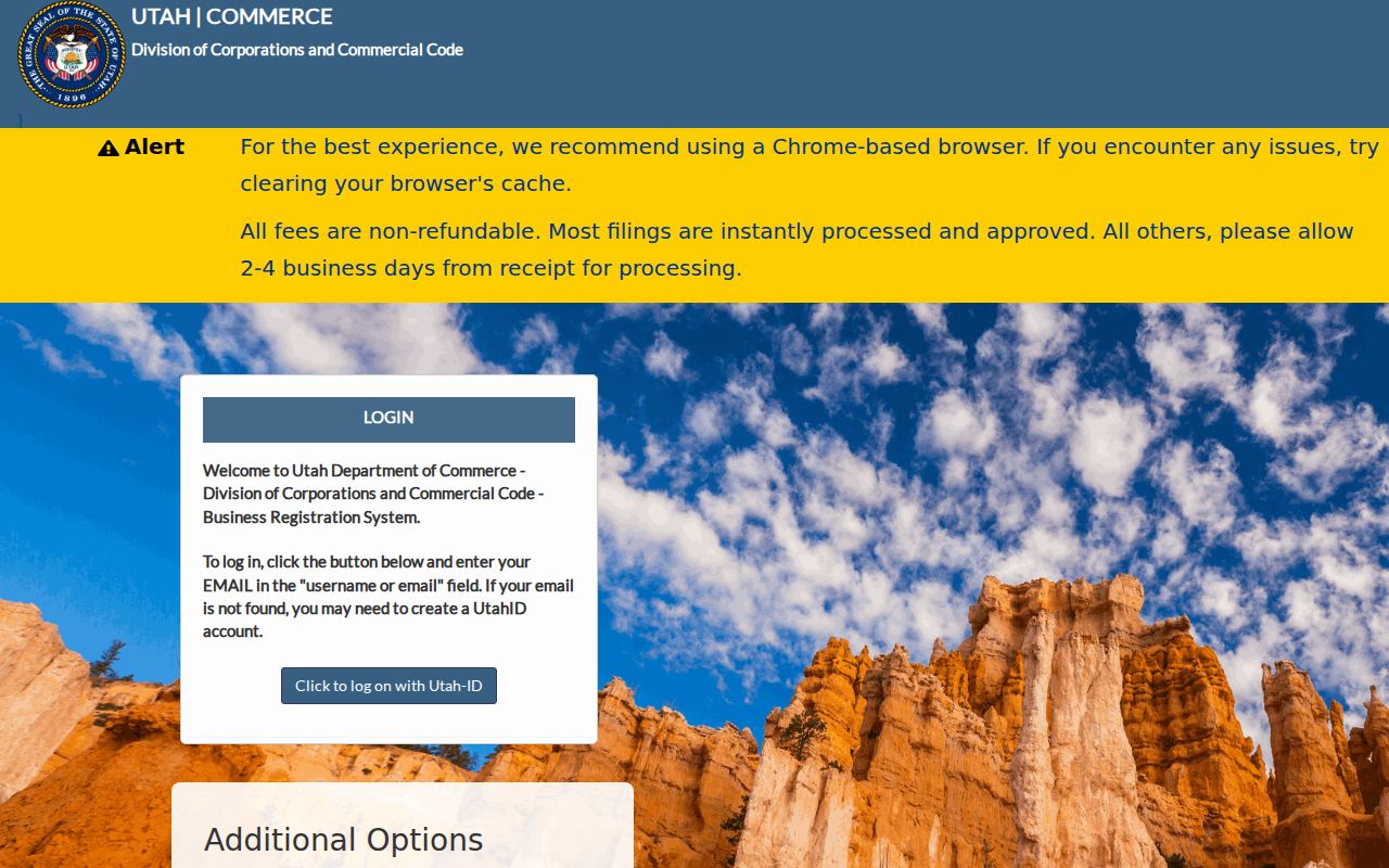 Holladay people search through the Utah business entity database