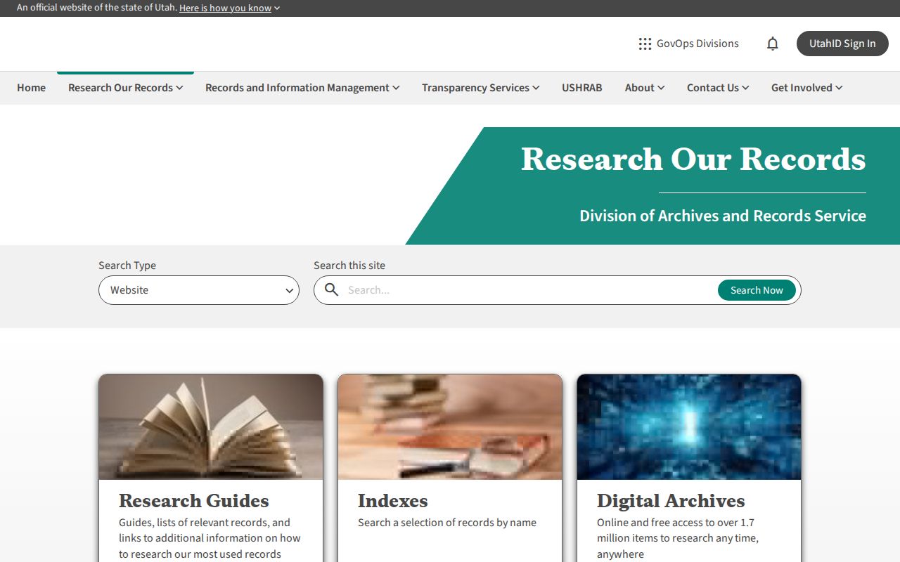 Holladay public records Utah Archives research tools